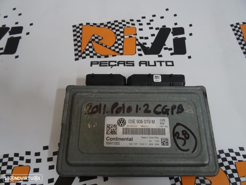 Centralina De Motor Volkswagen Polo (6R1, 6C1)  Centralina 1.2 / 03E90 - 1