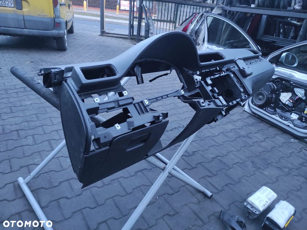 DESKA ROZDZIELCZA KOKPIT KONSOLA VW PASSAT B6 CZARNA AIRBAG POD TELEFON CLIMATRONIC ZESTAW WYSYŁKA !!! - 4