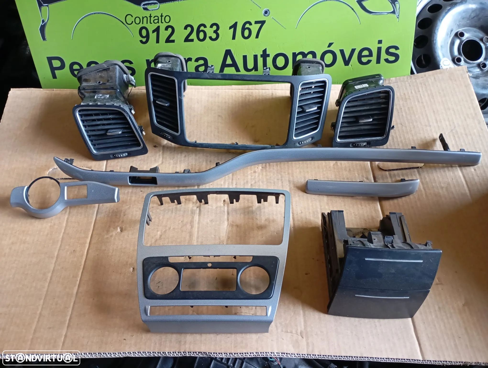 VW SHARAN 7N GRELHAS E FRISOS TABLIER - 1
