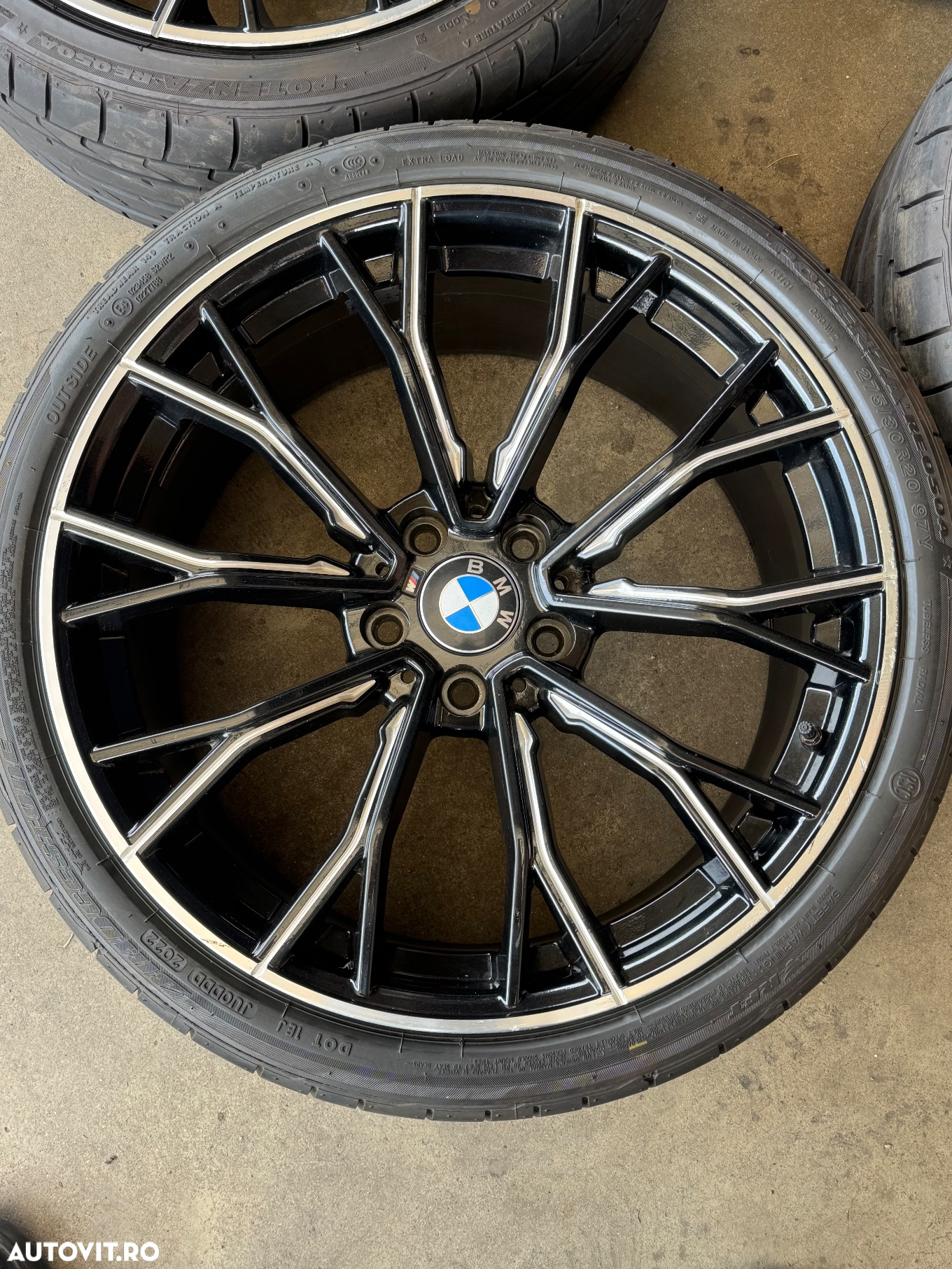 Vând jante BMW seria 5 pe 20” cu anvelope runflat de vară - 3