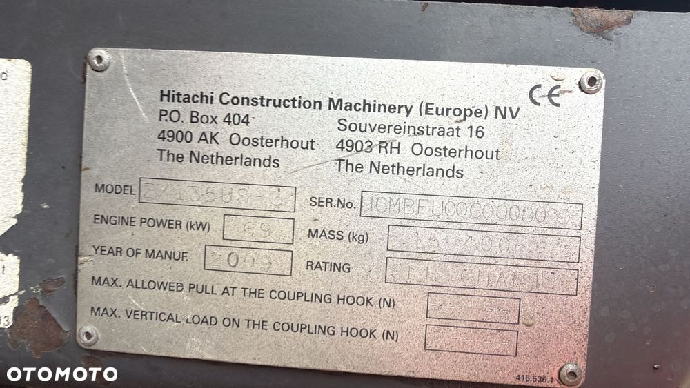 Hitachi Zaxis 135 us zx - 8