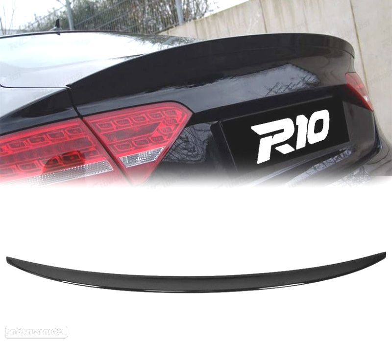AILERON SPOILER AUDI A5 SPORTBACK 08-16 LOOK RS5 PRETO BRILHANTE - 1