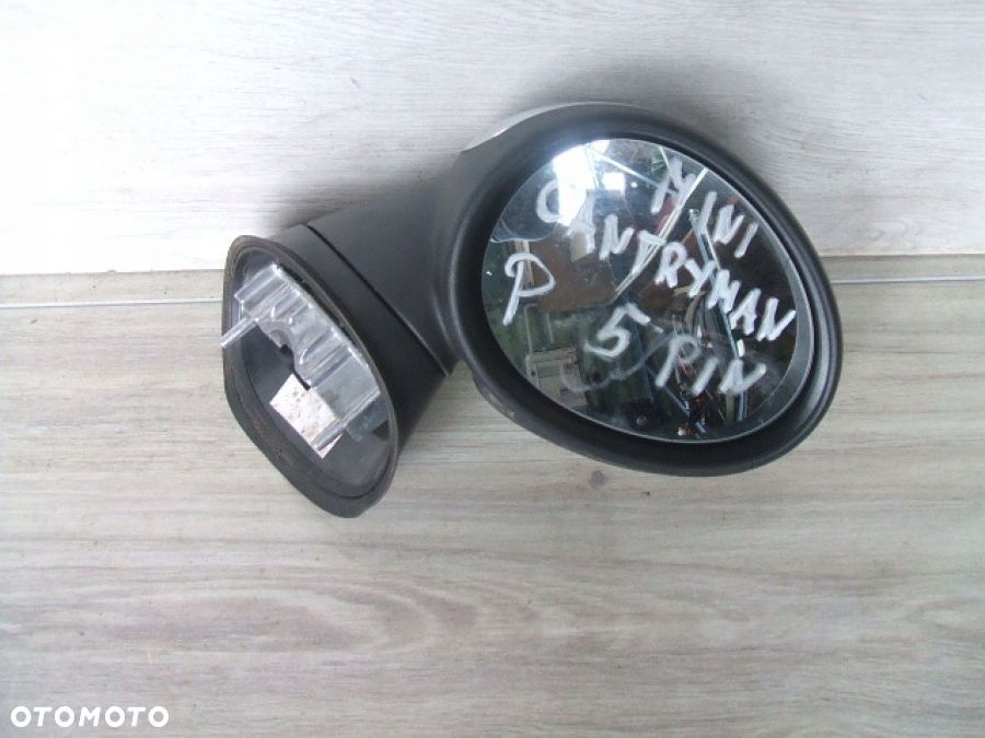 MINI COUNTRYMAN R60 LUSTERKO lewe 5 pinów prawe 5 pin CHROM EUROPA - 4
