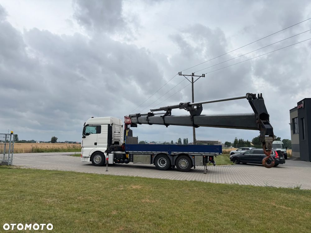 MAN TGX 26.480 6x2/4 z HDS z przodu na wieńcu HMF 3220 K5 , energetyka, konstrukcje dachowe , montażowy dźwig, budowlanka , kontenery (PALFINGER, HIAAB, EFFER, FASSI) cały na poduszkach - 19