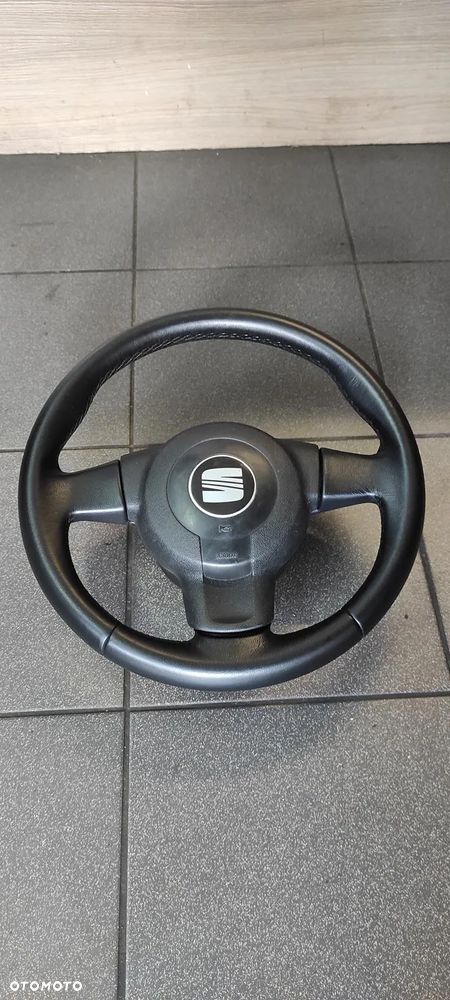 KIEROWNICA SKÓRZANA AIR BAG SEAT LEON 2 ALTEA ALTEA XL TOLEDO 3 WYSYŁKA !!!! - 2