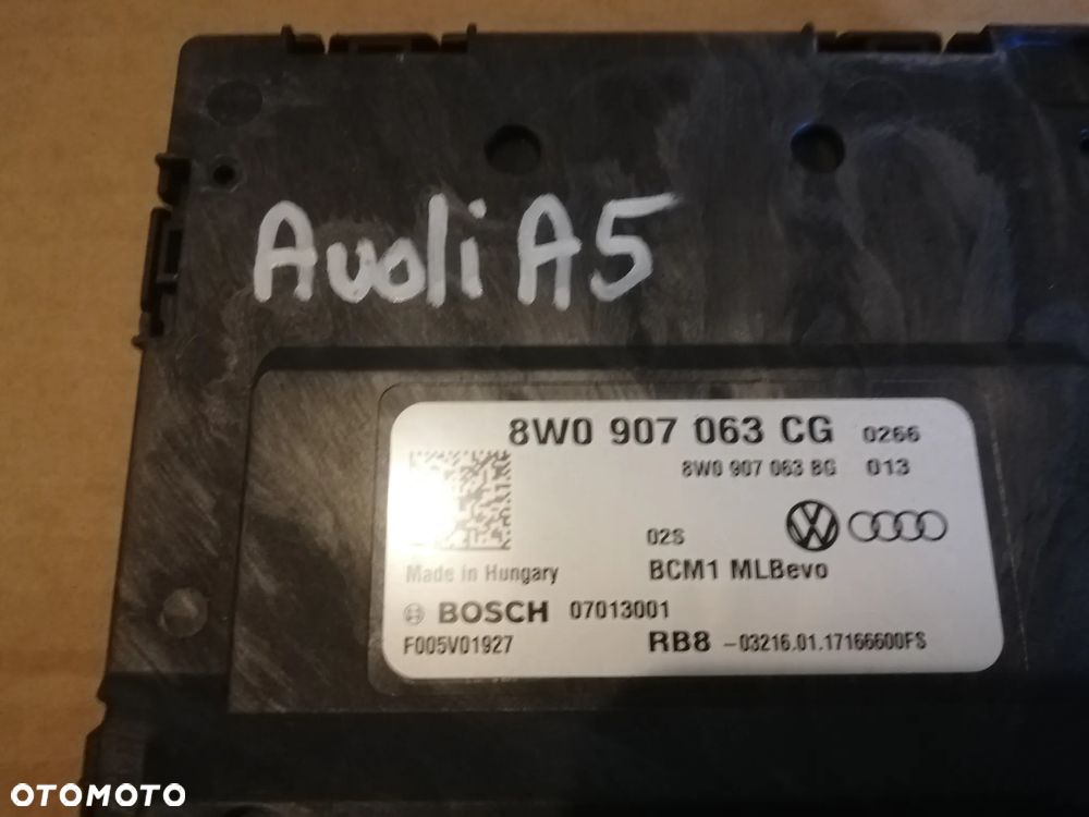 Audi A5 8W cabrio Moduł Sterownik Komfortu 8W0907063CG - 2
