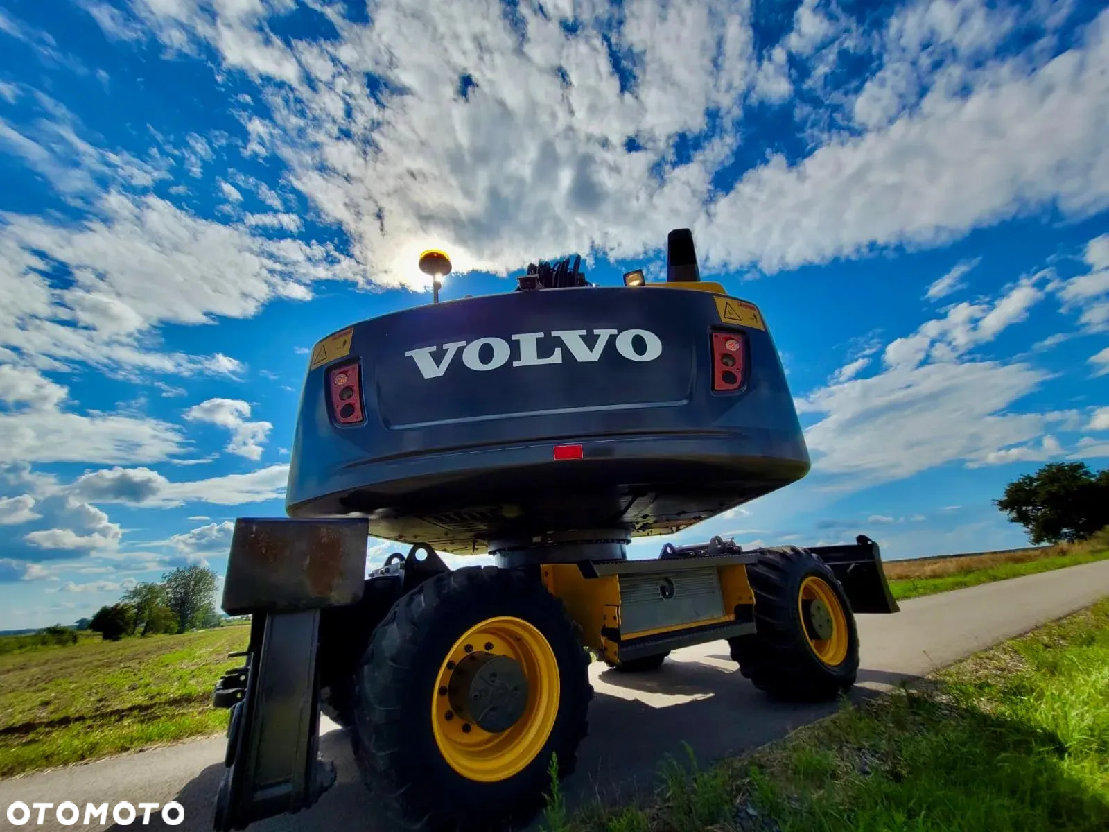 Volvo EW 160 D  Koparka Kołowa, Rototilt Rotator, 4 ŁYZKI Pług, Podpory - 5