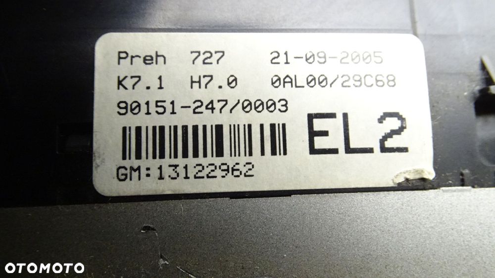 PANEL STEROWANIA NAWIEWU KLIMATYZACJI OPEL ASTRA H 1.7CDTI - 3