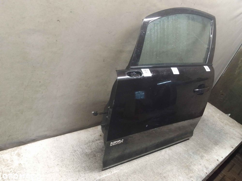 / DRZWI PRZÓD PRZEDNIE LEWE OPEL CORSA D Z20R CZARNY  LIFT FL - 4