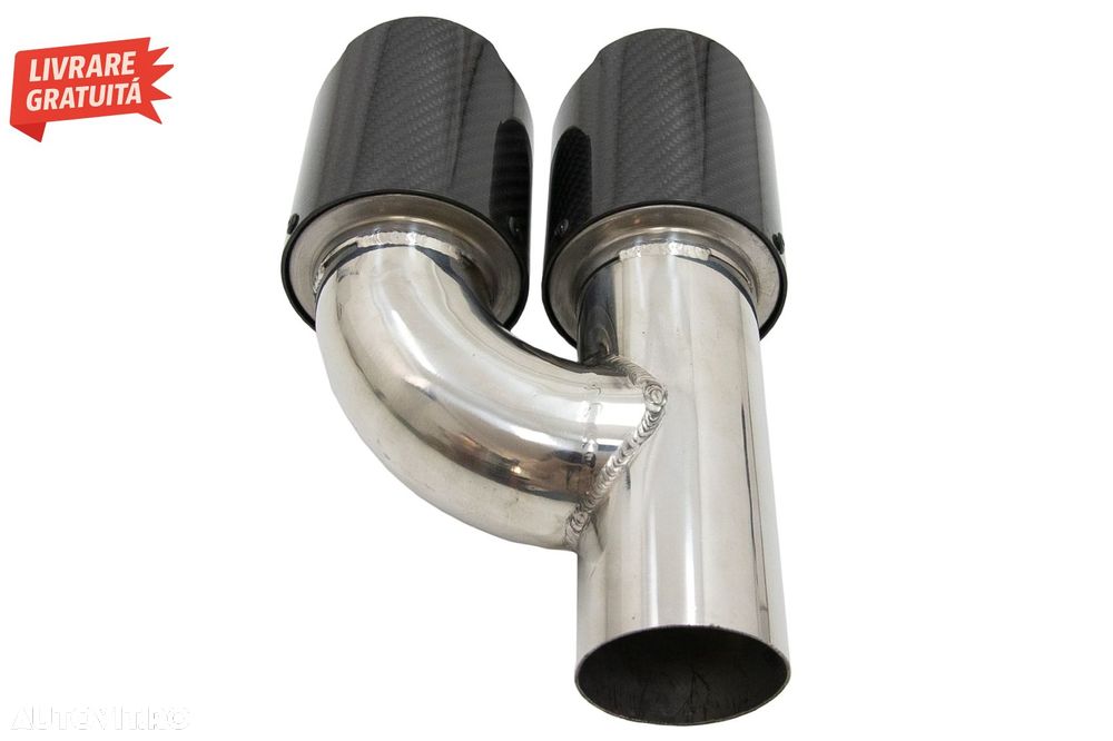 Tobe Ornamente Sistem de evacuare Carbon Fiber Finisaj Lucios 6.3cm- livrare gratuita - 7