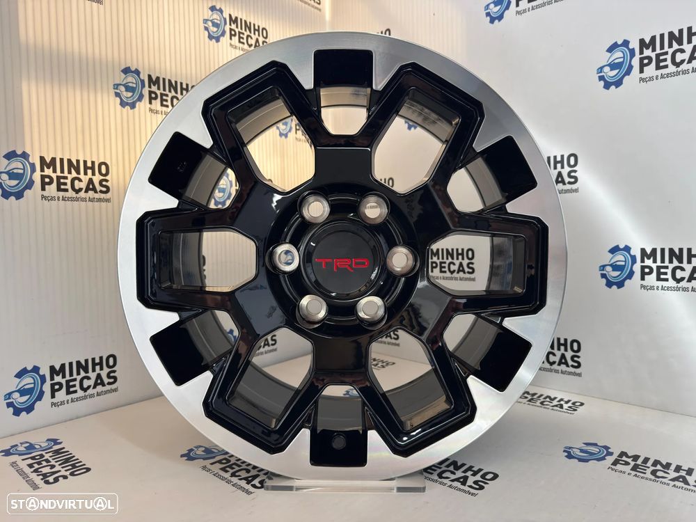 Jantes Look TRD 4x4 em 17 (6x139.7) preto polido - 8