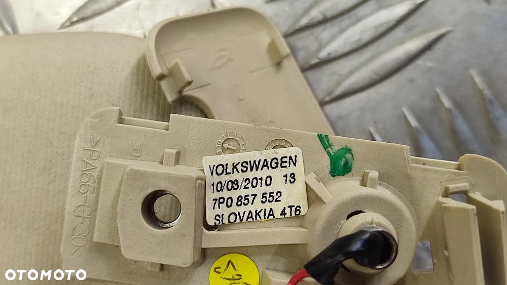VW TOUAREG 7P 10-18R OSLONA PRZECIWSLONECZNA SLONECZKO DASZEK LUSTERKO SZARA PRAWA 7P0857552 LEWA 7P0857551 - 9