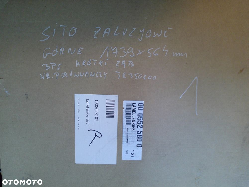 Sito żaluzjowe dolne 1275x632 bp6 0006460920 claas - 4