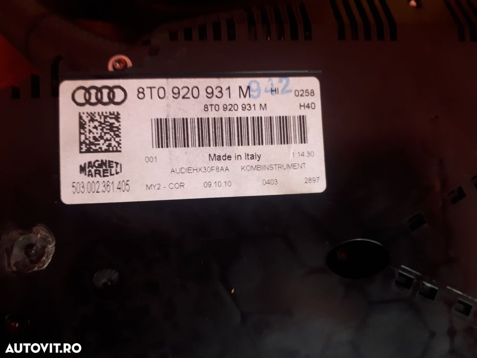 Ceasuri bord AudiA4, A5,A6 8t cod.8TO 920 931 M 8T0 920931 D - 4