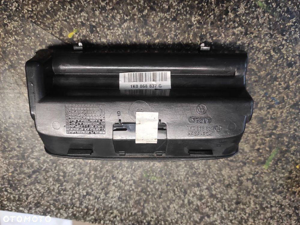 VW GOLF 5 6 GTI GT R32 PASSAT B6 B7 R-LINE  SCHOWEK NA OKULARY CZARNY 1K0863837C WYSYŁKA !!! - 3