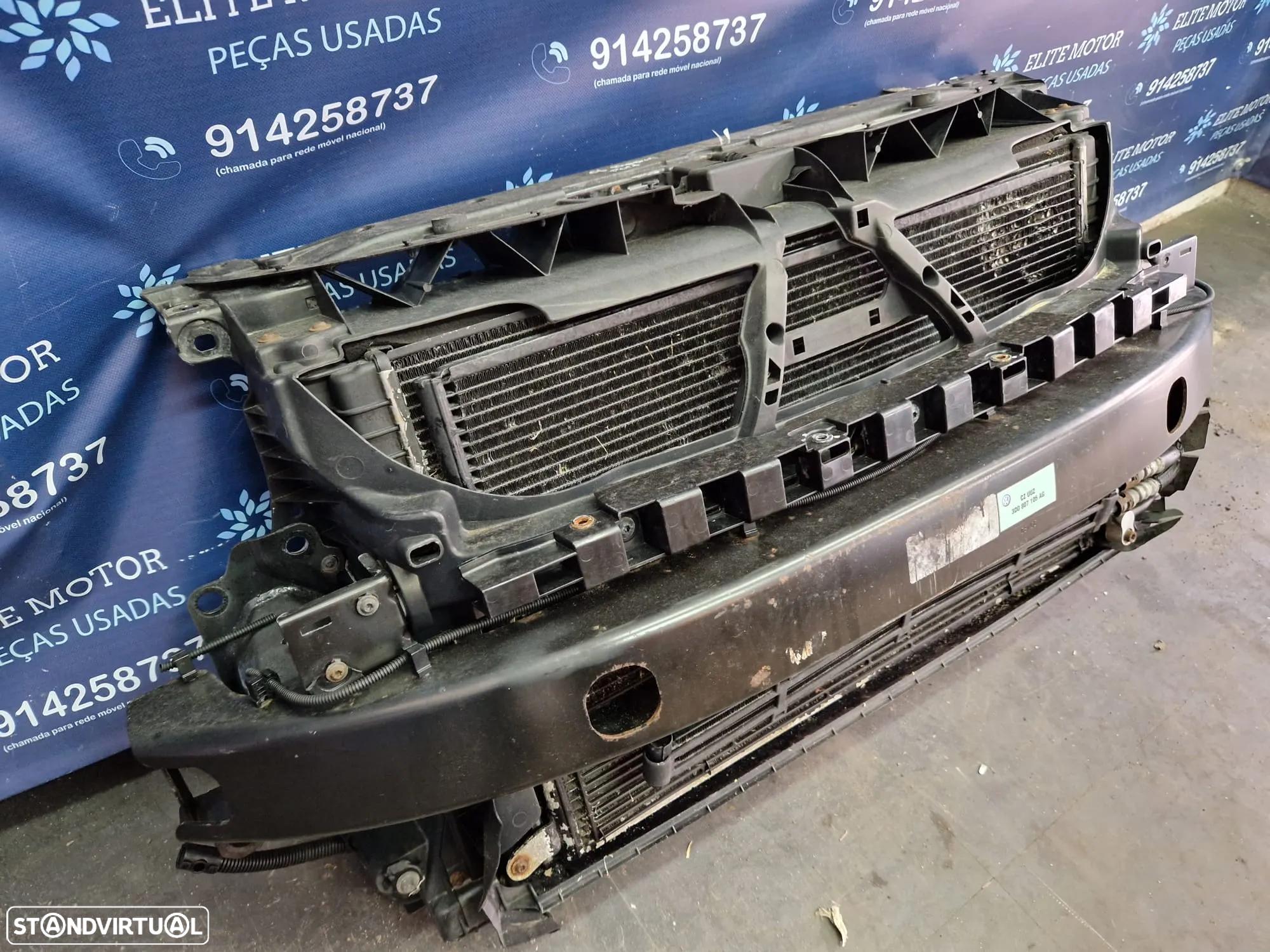 Frente de fibra usada VW PHAETON 3.0 TDI radiadores reforço ventiladores - 2