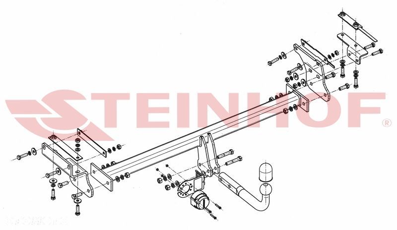 Hak Holowniczy + MODUŁ 7PIN do Nissan Qashqai J11od 2014 do 2018 - 3