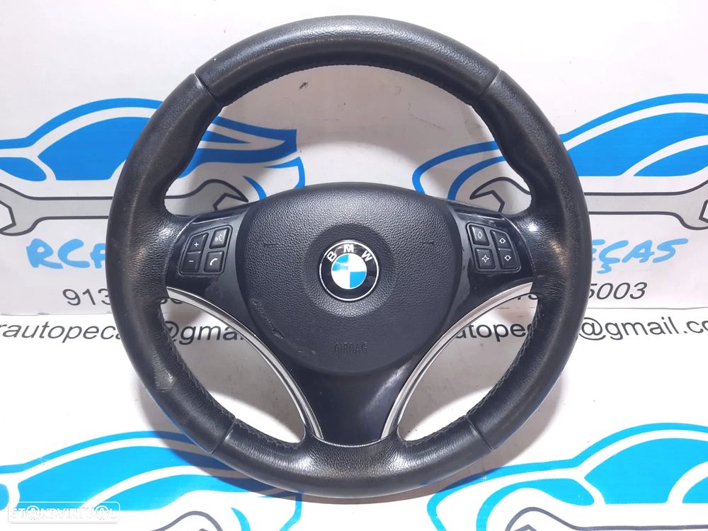 VOLANTE GUIADOR COMPLETO BMW SERIE 1 E81 SERIE 1 E87 E82 E88 SERIE 3 E90 E91 E92 E93 X1 E87 PELE AIRBAG COMANDOS MULTIFUNÇÕES CONTROLO - 2