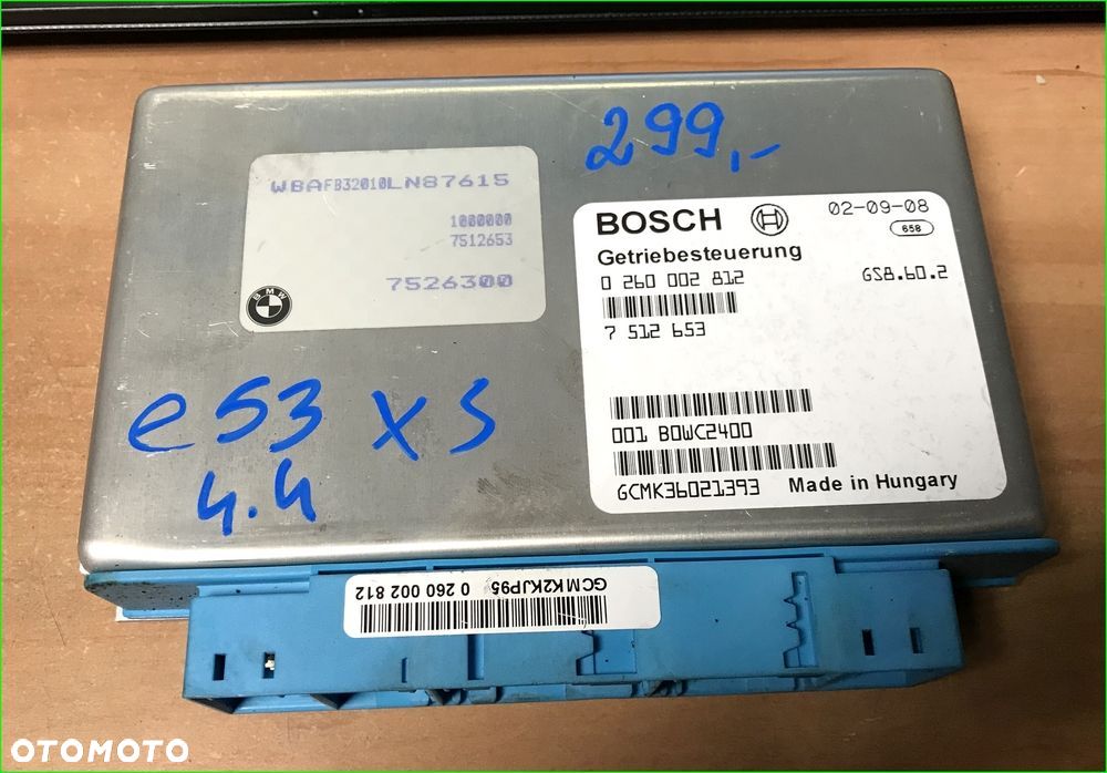STEROWNIK SKRZYNI EGS 7512653 7526300 BMW E53 E39 - 1