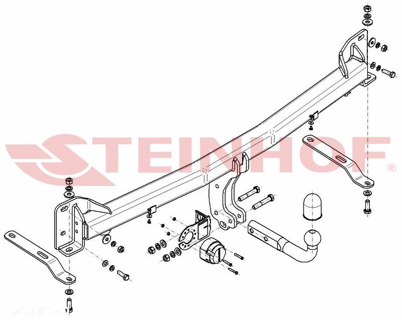 Hak holowniczy + MODUŁ 7PIN  do Ford Explorer Facelift od 2016-2019 - 2