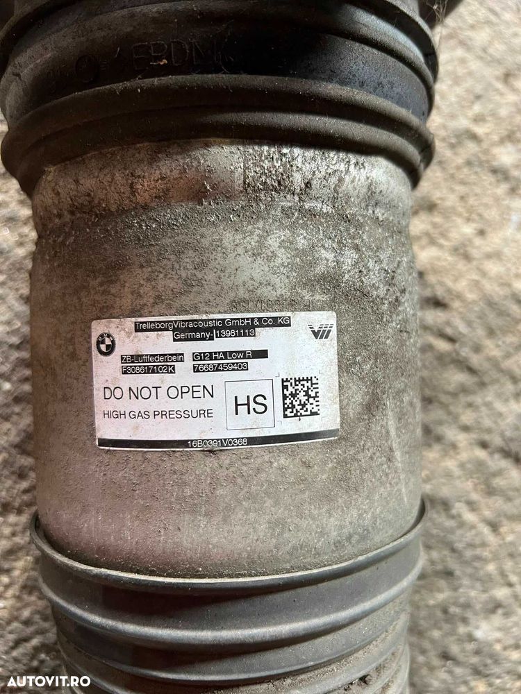 Perna aer spate dreapta completa cu amortizor BMW G11 G12 cod 7915954 - 4