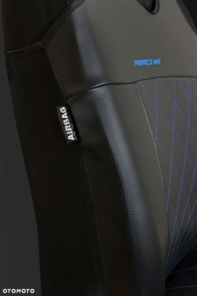 Koszulki samochodowe skórzane pokrowce na fotele pikowane PERFECT-LINE - 6