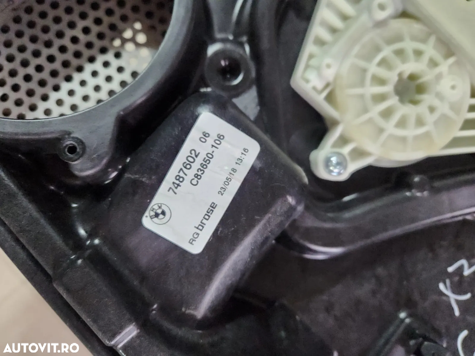 Macara Geam Bmw X3 X4 G01 G02 F97 F98 Fata Spate Cod     Volan Stanga - Dezmembrari Arad - 6