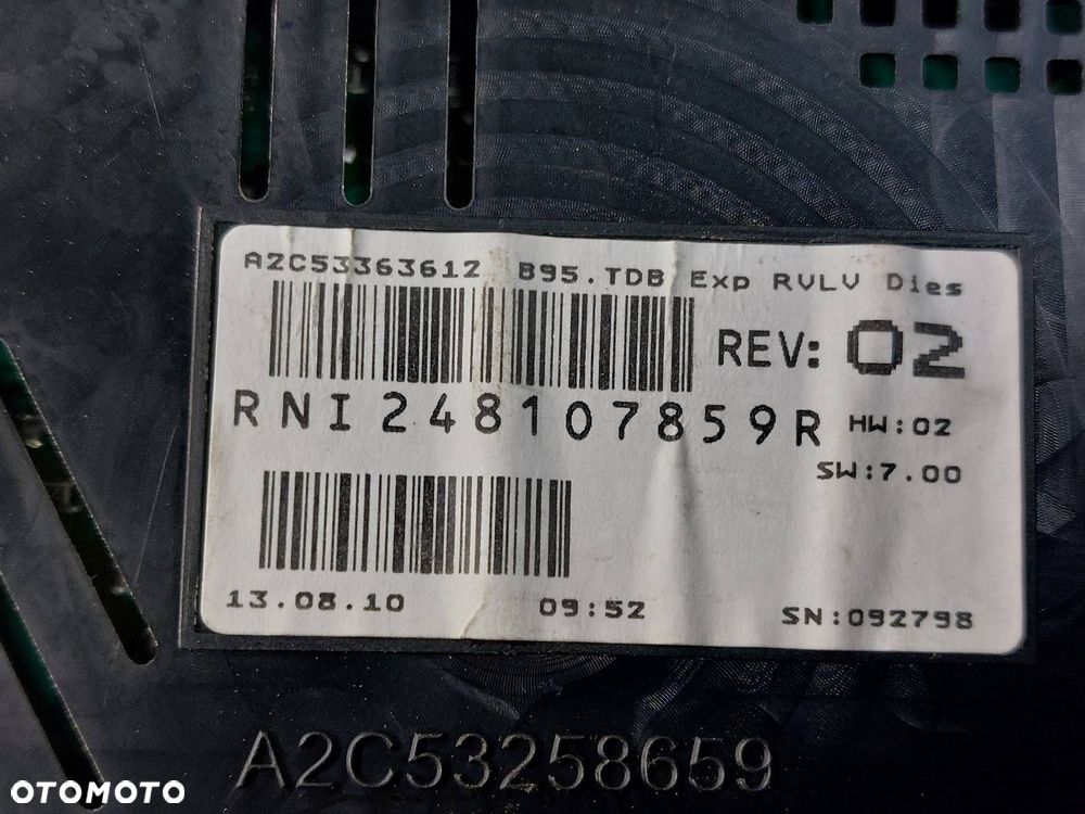 ZESTAW STARTOWY RENAULT MEGANE III 1.5 DCI 237100120R 284B61871R 284B14779R - 10