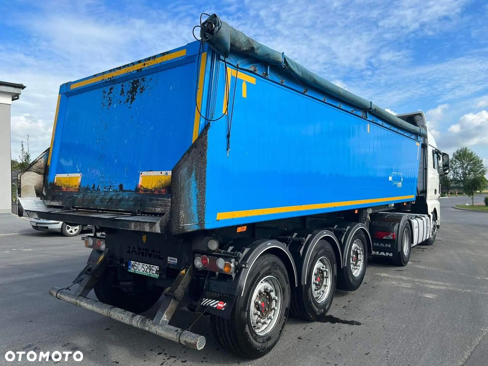 Janmil Naczepa wywrotka aluminiowa 26m3 klapa 5600 kg masa własna - 7