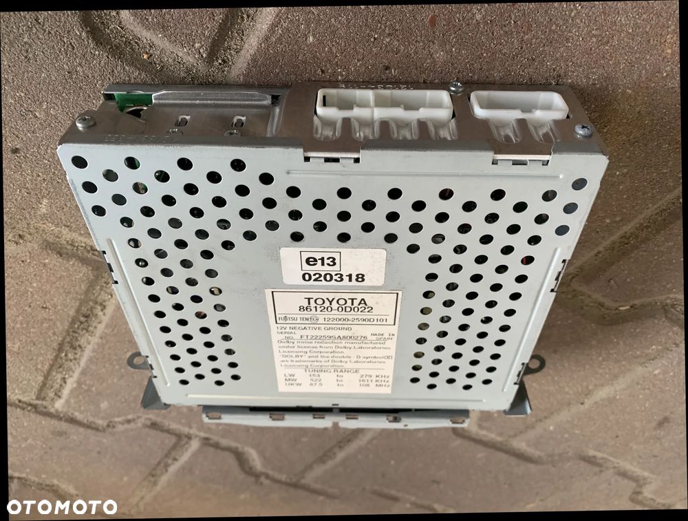 TOYOTA YARIS I NOWE ORYGINALNE RADIO RADIOODTWARZACZ FABRYCZNY - 6