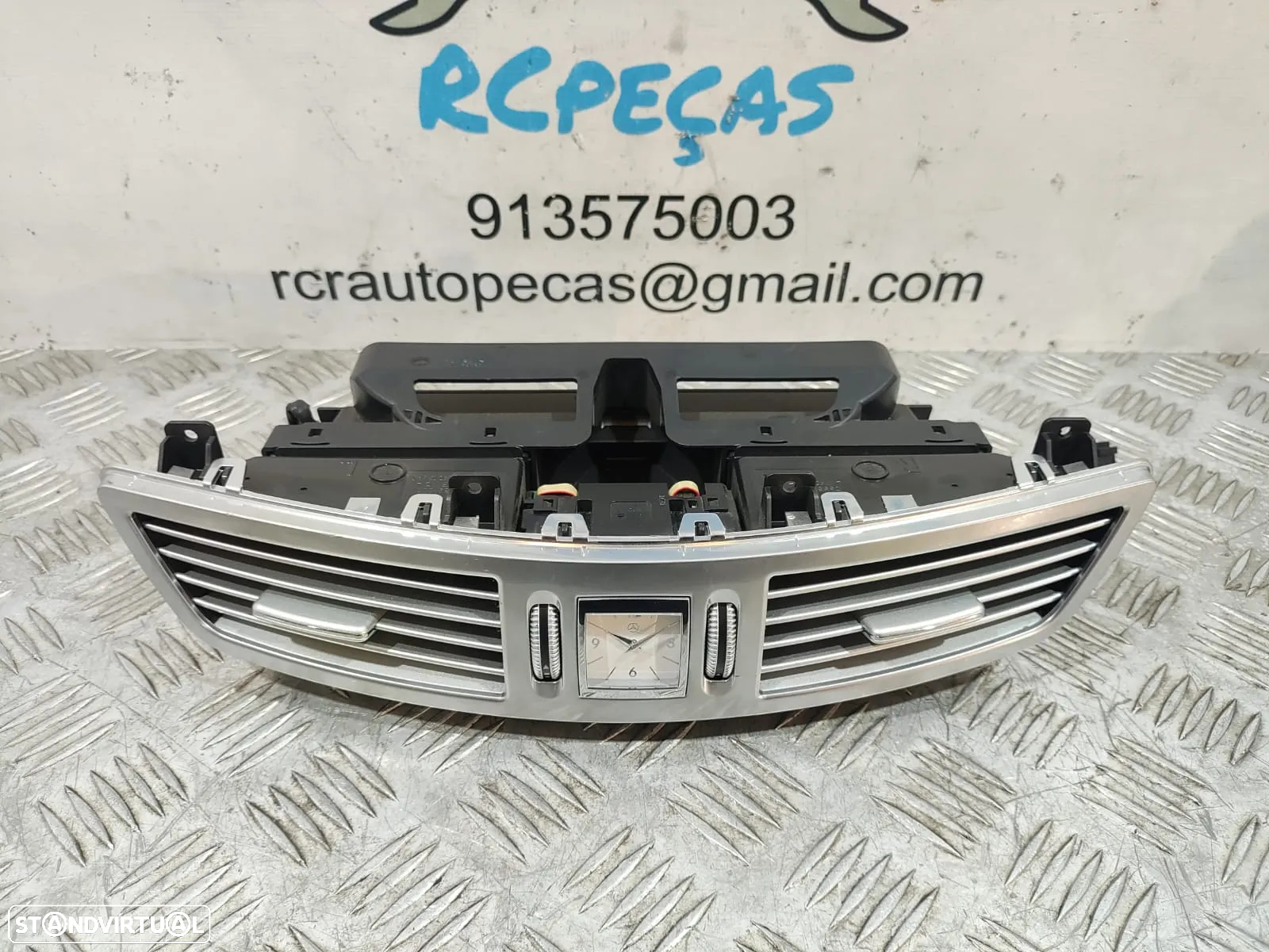 Difusor Central AC Sofagem Relógio Mercedes Benz classe S W221 - 6