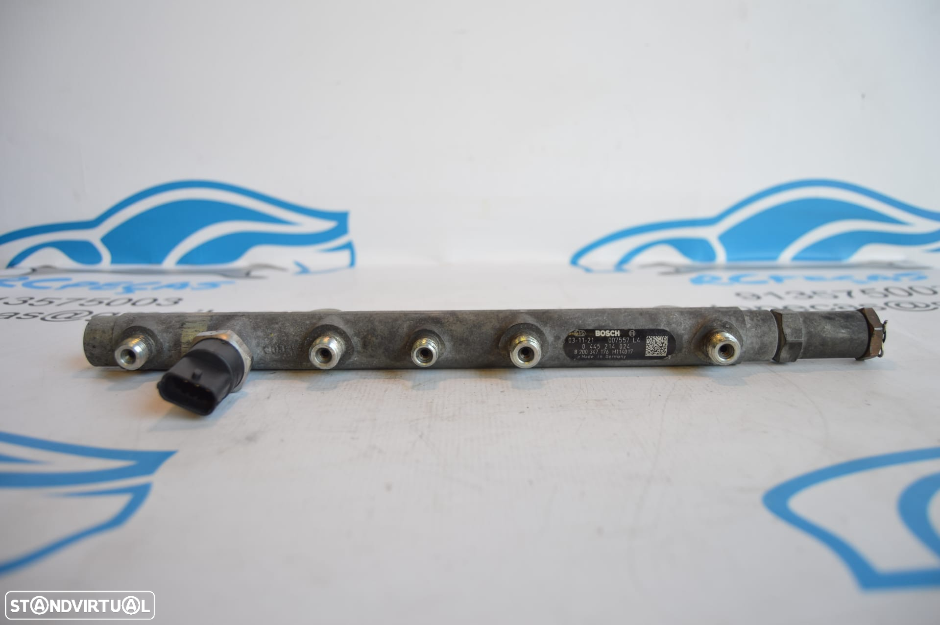 REGUA INJETOR INJETORES INJECTOR INJECTORES 0445214024 8200347176 H114017 RENAULT LAGUNA II 2 MK2 1.9DCI 120CV F9Q820 ESPACE IV 4 MK4 JK - 5