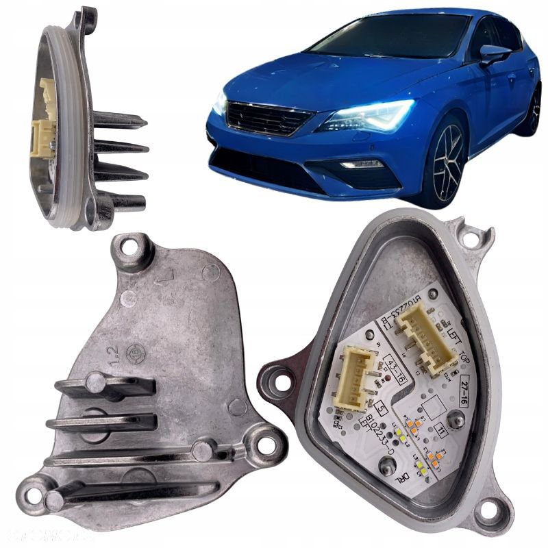 Moduł JEŻ do lewej lampy FULL LED DRL i kierunkowskazu SEAT LEON 2017-2020 - 1