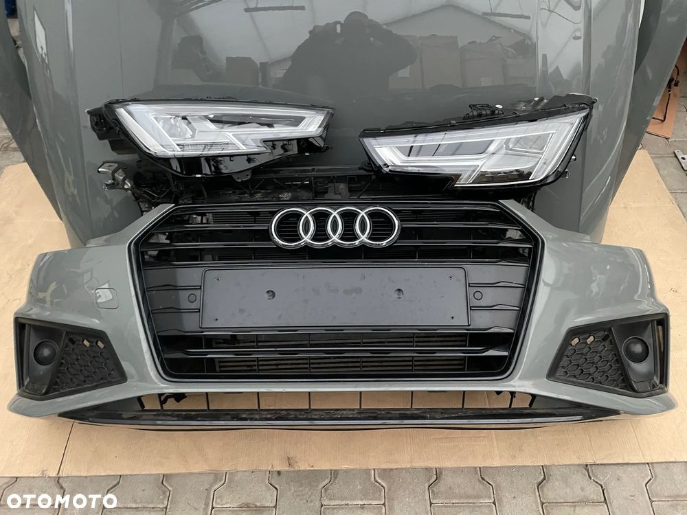 Audi A4 B9 przód kompletny maska, zderzak, błotnik, lampy LX7B - 2