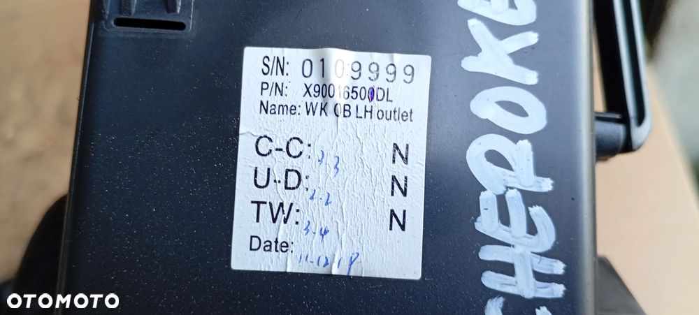 Kratka nawiewu powietrza lewa Jeep Grand Cherokee IV WK2 X90016500DL - 7