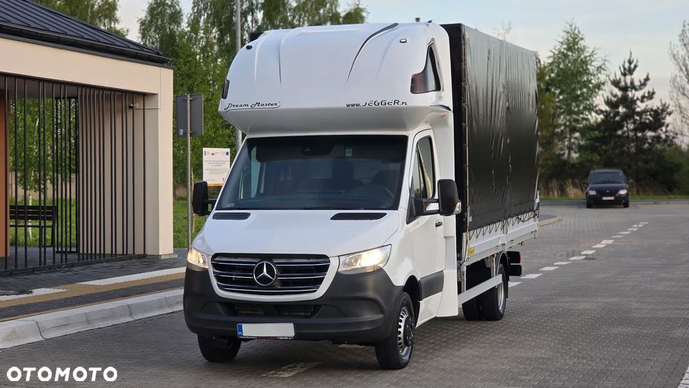 Mercedes-Benz SPRINTER 519 CDI 907❗❗3.0 190 KM V6 / MANUAL / PLANDEKA 10 PALET / PODNOSZONY DACH / BLIŹNIAKI / ZABUDOWA JEGGER / PODUSZKI PNEUMATYCZNE / SYPIALKA / SALON POLSKA ❗❗ - 11