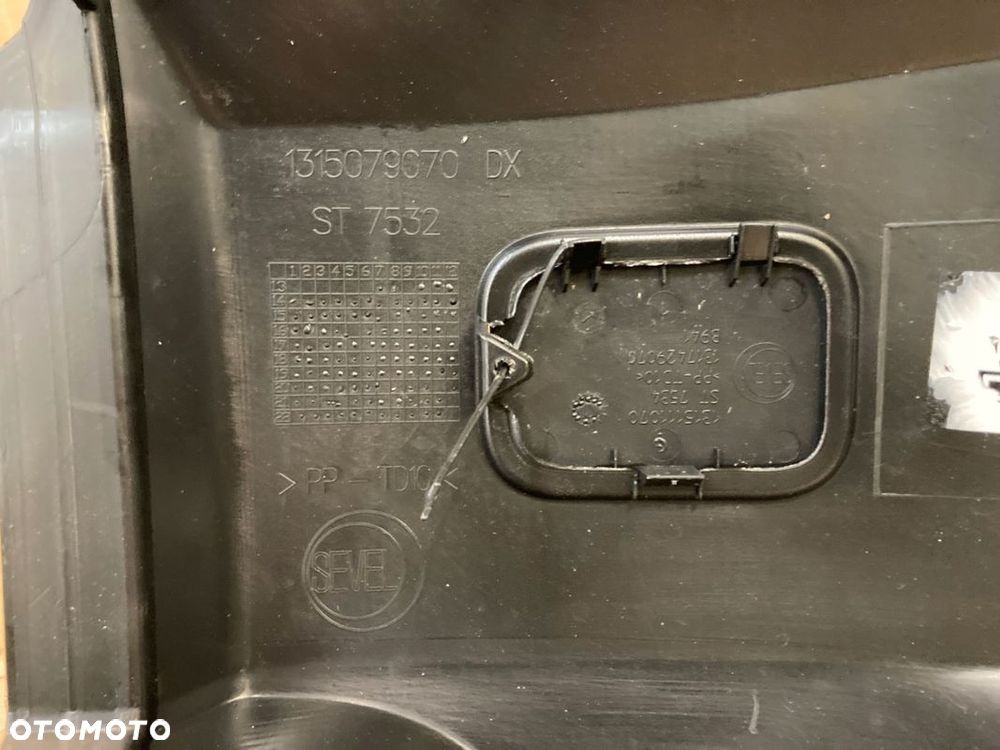 DUCATO BOXER JUMPER E6 17- ZDERZAK NAROŻNIK PRZÓD Prawy Na Halogen Czarny - 9