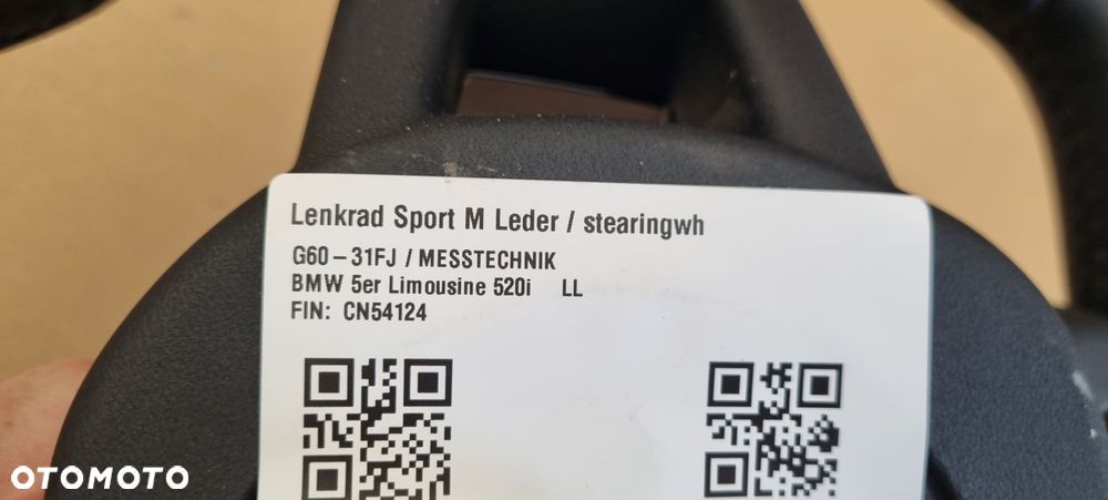 BMW 5 G60 G61 M-PAKIET 2023- Kierownica Skóra Łopatki Oryginał - 12