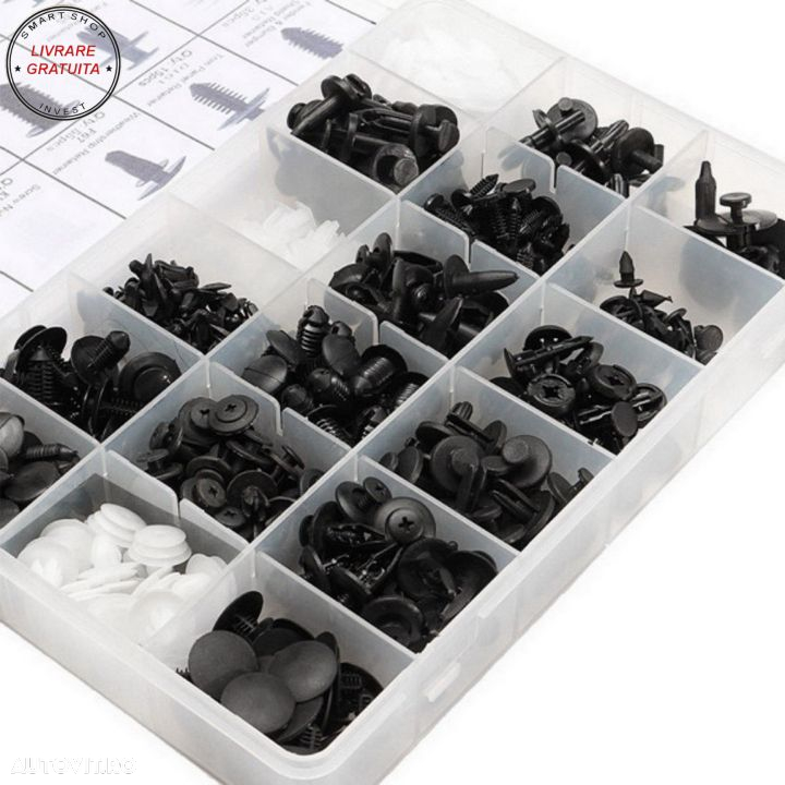Set 415 Piese Cleme de Fixare Protectie Clipsuri Auto- livrare gratuita - 4