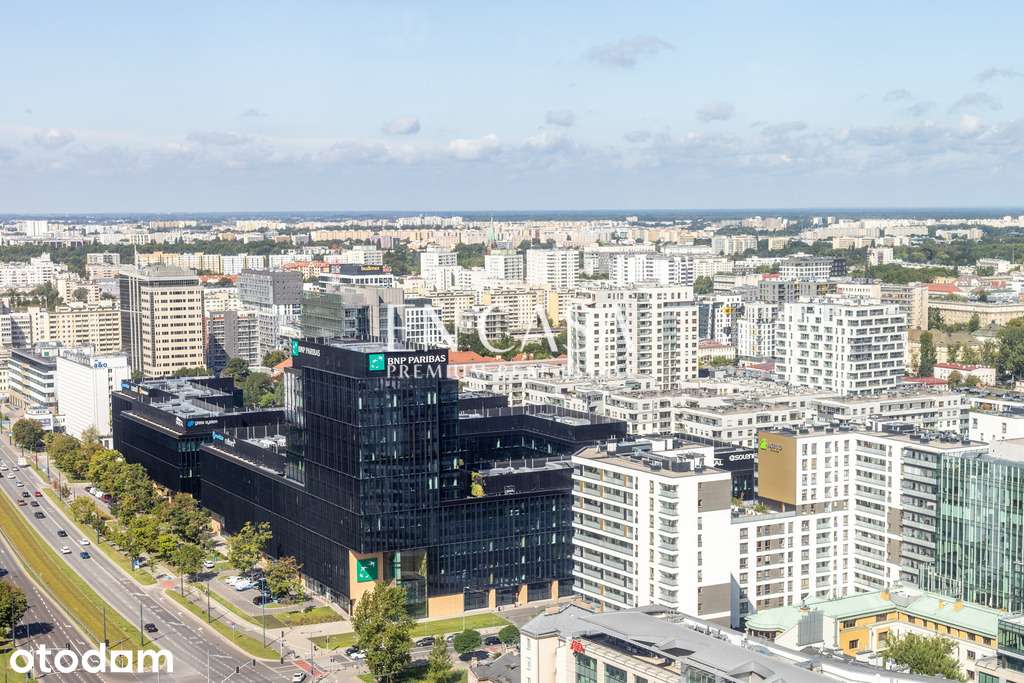 Studio na 28. piętrze w Towarowa Towers!