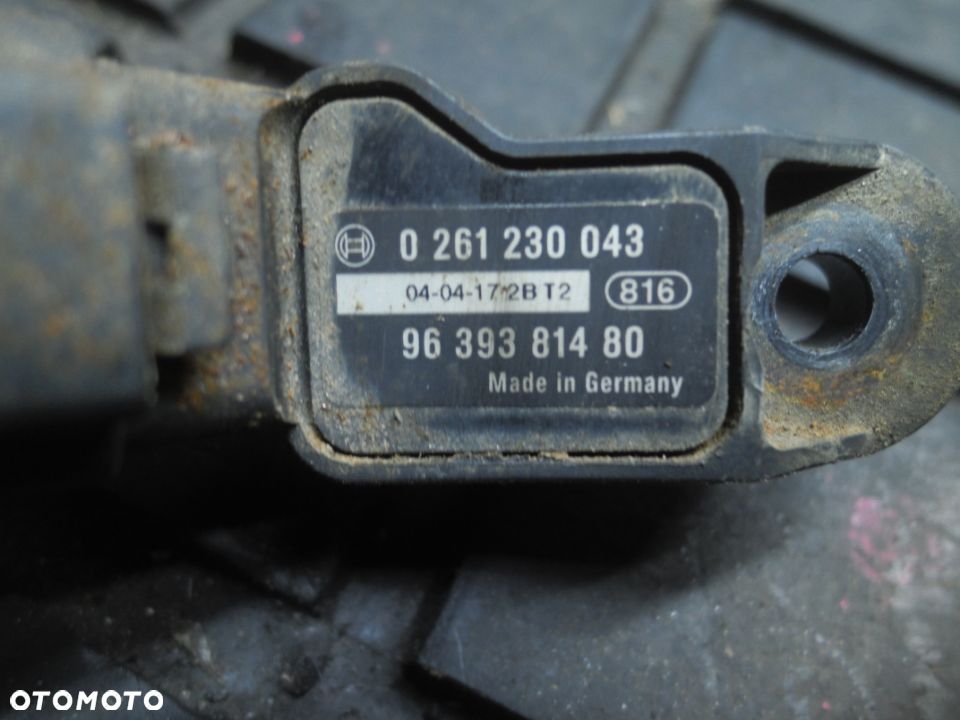 CZUJNIK MAP CITROEN PEUGEOT CZUJNIK CIŚNIENIA + WTYCZKA INSTALACJA 0261230043 9639381480 - 4