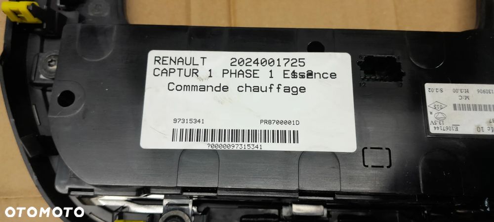 RENAULT CAPTUR I RAMKA RADIA OBUDOWA RADIA PANEL KLIMATYZACJI - 8