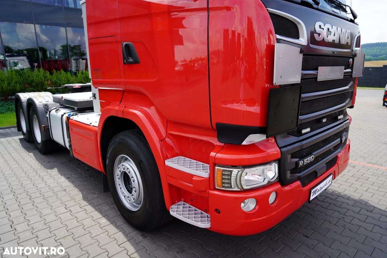 Scania R 580 / V8 / 6x4 / MTA: 150.000 KG / RETARDER / I-PARK COOL / ADR COMPLET / TRACTOR CU 3 AXE / IMPORTAT - 7