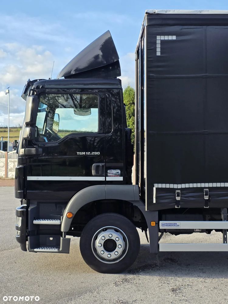 MAN TGM 12.290 / 15.290 / E6/ FIRANKA /BOCZNE DRZWI / BURTO-FIRANKA / 18PALET / WINDA / NISKI PRZEBIEG / 2018/ CAŁY NA PODUSZKACH / SERWISOWANY - 7