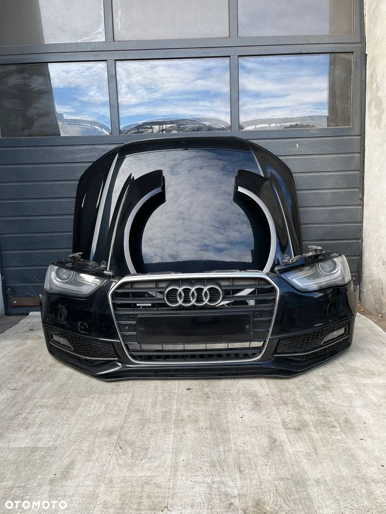 KOMPLETNY PRZÓD AUDI a4 b8 LIFT S LINE LY9T ZDERZAK MASKA BŁOTNIK PAS PRZEDNI LAMPY - 1