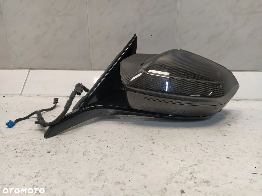 BMW 5 G60 G61 LUSTERKO ZEWNĘTRZNE KAMERA ASFERYCZNE CZUJNIK GRZANE LEWE 9+6+1 PIN CARBON UK ORYGINAŁ - 3