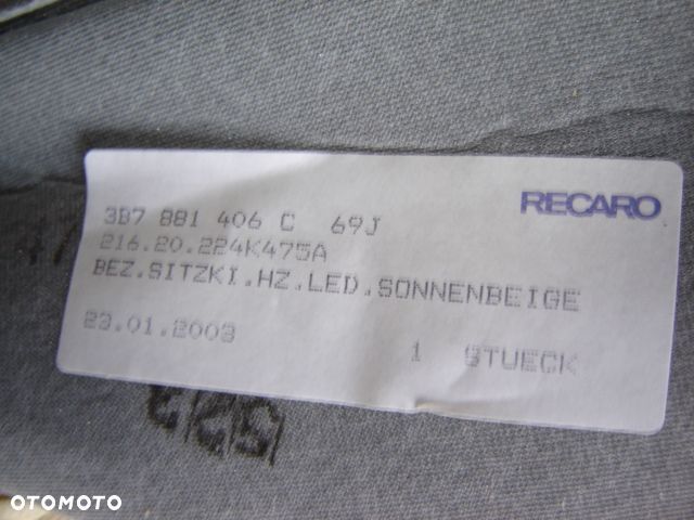 VW PASSAT B5 MATA GRZEWCZA SKÓRA 3B7881406 C - 3