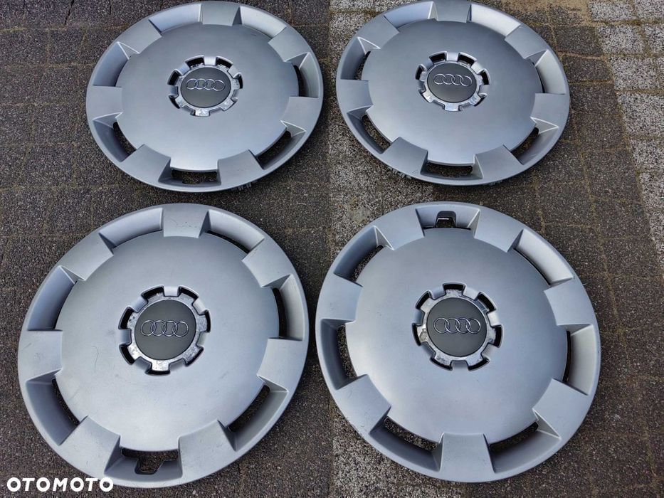 Audi 16" cali Kołpaki Komplet Oryginalne 8P0 A3 A4 A6 TT - 1
