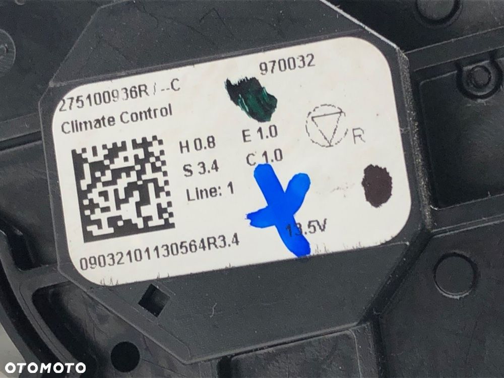 PANEL STEROWANIA NAWIEWU  RENAULT CAPTUR II 2020 - 2022 1.0 TCe 90 ECO-G (HFM6) 67 kW [91 KM] - 4