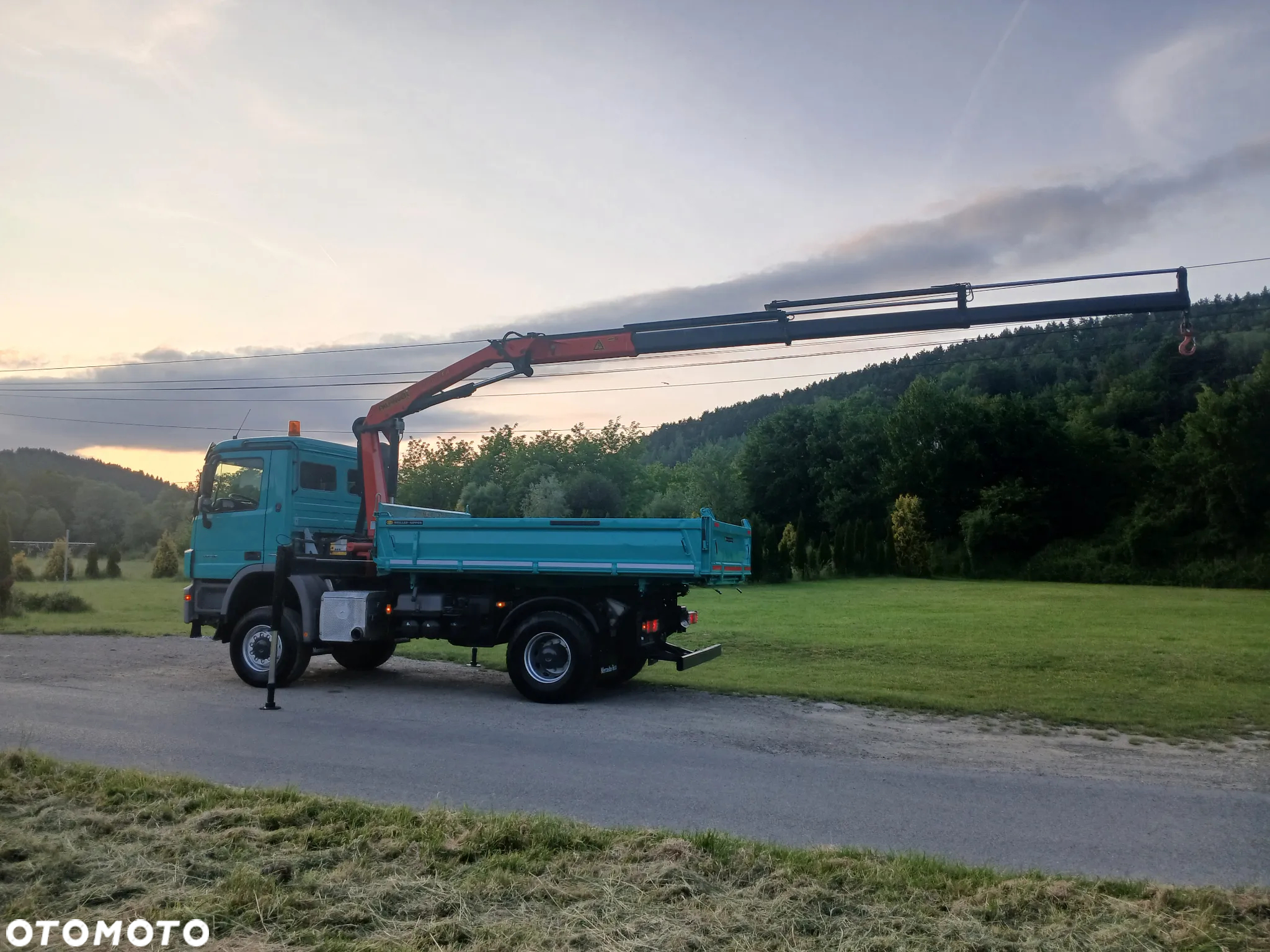 Mercedes-Benz ACTROS 360 KM LIFT 4x4 Duży HDS Palfinger RADIO Meiller PERFEKCYJNY ! - 10